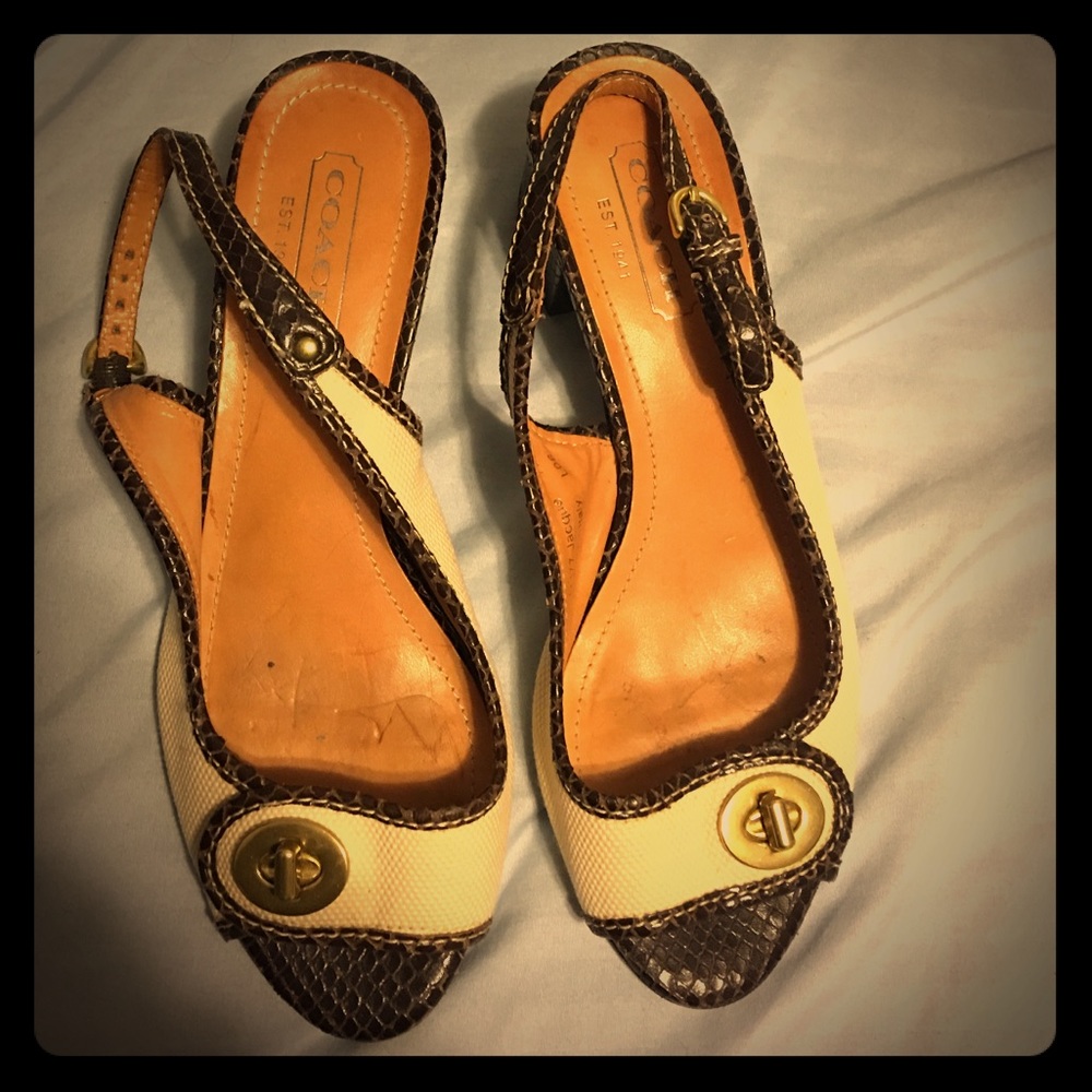 Coach sandals shoes